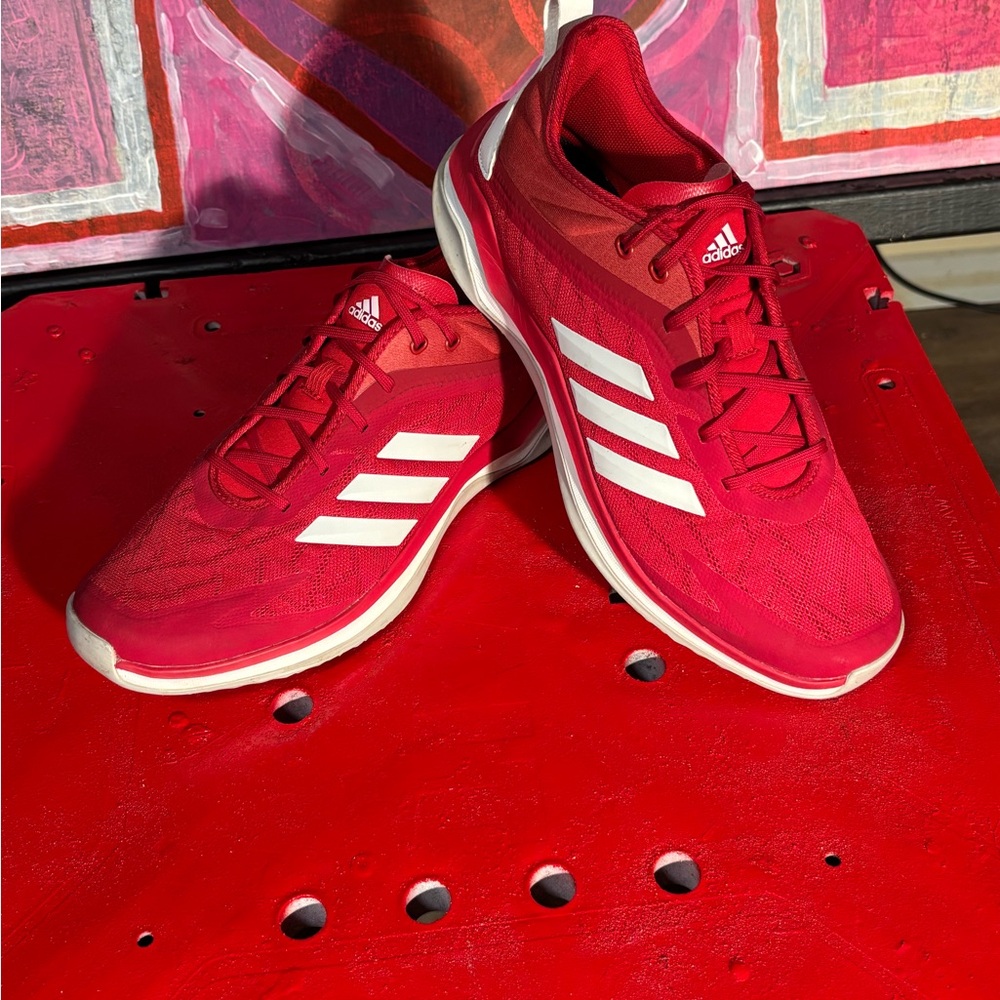 Adidas Men's 11.5 Vibrant Red Athletic Shoes